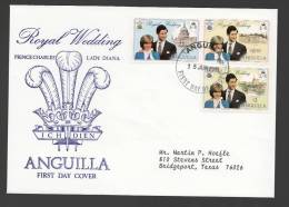 Anguilla 1981 FDC Cover Royal Wedding Lady Diana - Anguilla (1968-...)