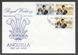 Anguilla 1981 FDC Cover Royal Wedding Lady Diana - Anguilla (1968-...)