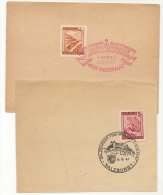 AUSTRIA - 1947 COMMEMORATIVE CANCELLATION On 2 CARDS - SALZBURG FESTSPIELE & WIEN BRIEFMARKENMESSE - Storia Postale