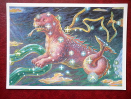 Cetus - Constellations - Whale - Stars - Night Sky - 1990 - Russia USSR - Unused - Sterrenkunde