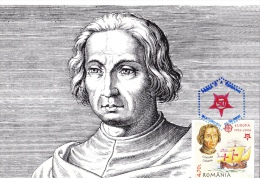 CRISTOPHER COLUMBUS,EXPLORER, MAXICARD, CARTES MAXIMUM, CM, 2005,ROMANIA - Christophe Colomb