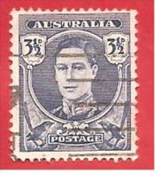 AUSTRALIA - USATO - 1942 - King George VI - 3½ D Penny - Michel AU 167 - Gebraucht