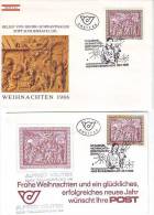 1102w: Österreich 1986, Glückwunschkarte Der ÖPT Gebraucht, Plus FDC, Stp. Schlierbach - Abarten & Kuriositäten