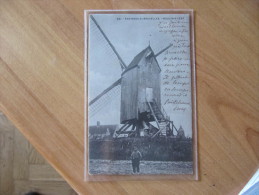 P1-  ENV DE BRUXELLES  UCCLE  1902  MOULIN A VENT ANIMEE TOP RARE MOLEN - Uccle - Ukkel