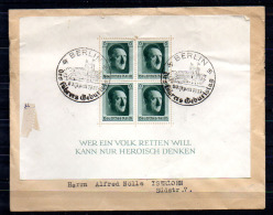 Hitler, BF 8 Sur Lettre, Cote 66 €, - Blocks & Sheetlets