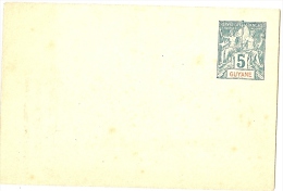 LRDR9/2 - GUYANE FR.SE - EP ENVELOPPE 5c NEUVE (TÂCHES) - Unused Stamps