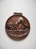 NUOTO   GARE SOCIALI DI PALMA SPORT  ENORME  MEDAGLIA  43 Mm MEDAL - Other & Unclassified