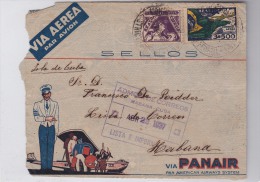 00353  Carta De Brasil A La Habana Cuba 1936 - Briefe U. Dokumente