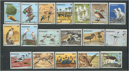 BOTSWANA 1982 - Oiseaux - Serie Neuve Sans Charniere (Yvert 451/68) - Botswana (1966-...)