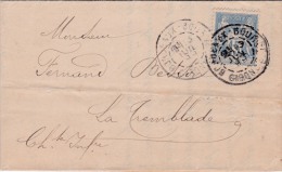 00362 Carta De Bordeaux A La Tremblade 1899 - 1898-1900 Sage (Tipo III)