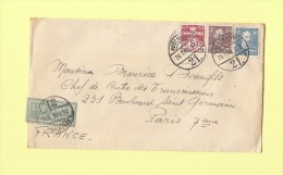 Danemark - Copenhague - Lettre Par Avion Destination France - 1948 - Briefe U. Dokumente