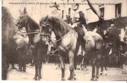 Bruxelles-1909- Avènement Du Roi Albert-Chevaux - Exp. Vers Quevy-le-Grand (voir Scan) - Celebridades