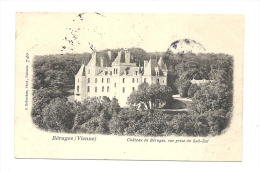 Cp, 86, Béruges, Château De Béruges, Vue Prise Du Sud-Est, Voyagée 1906 - Autres & Non Classés