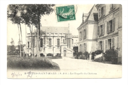 Cp, 91, Chalo-Saint-Mard, LA Chapelle Du Château, Voyagée - Other & Unclassified