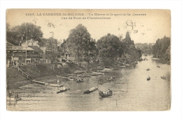 Cp, 94, La Varenne - St-Hilaire, LA Marne Et Le Quai De La Varenne Vus Du Pont De Chennevières, Voyagée - Autres & Non Classés