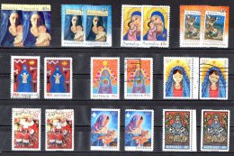 Australia-  Modern Christmas Stamps Both Sheet & Self-adhesives Used - Collections