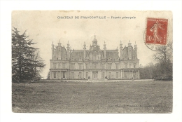 Cp, 95, Franconville, Le Château, Façade Principale, Voyagée 1908 - Saint-Martin-du-Tertre