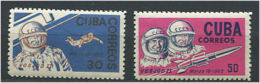 CUBA 1965 - Vol De Voskhod 2 - Espace Cosmonaute - Serie Neuve Sans Charniere (Yvert 839/40) - Nuovi