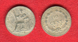COLONIES - INDOCHINE - INDO CHINA -  10 CENT 1928 -  2,12g - COPIE? FAUX POUR SERVIR? - Other & Unclassified