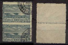 Brazil Brasilien Mi# 189 CABO FRIO  Pair Displaced Perforation - Used Stamps