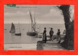 Beg Meil N°6708 L´entrée De La Plage   (  écrite  De 1911 Grisatre ) - Beg Meil