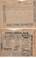 India  Gold Flake Cigarettes  Tea  Sewing Machine  Cakes  Pain Balm  Wireless  Telegram Form  Telegrapho # 49619 - Tobacco