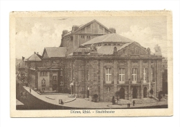 Cp,  Allemagne, Düren, Stadttheater, écrite - Dueren