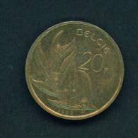 BELGIUM - 1992 20f Circ. - 20 Francs