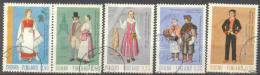 1972 Ancient And National Costumes Mi 710-4 / Facit 713-7 / Sc 518-22 / YT 674-8 Used / Oblitéré / Gestempelt [lie] - Used Stamps