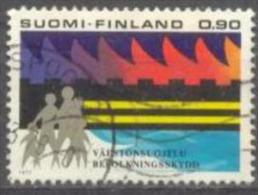 1977 Civil Defense Mi 813 / Facit 816 / Sc 601 / YT 778 Used / Oblitéré / Gestempelt [lie] - Used Stamps