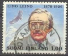 1978 Eino Leino Mi 828 / Facit 831 / Sc 610 / YT 794 Used / Oblitéré / Gestempelt [lie] - Oblitérés