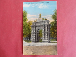 Junction CIty,KS--G.A.R. Monument--not Mailed--PJ 172 - Andere & Zonder Classificatie