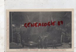 71 - LE CREUSOT - USINES SCHNEIDER - ACIERIES BESSEMER  COULEE DE L' ACIER EN LINGOTIERE - Le Creusot