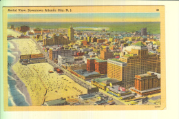 USA - NEW JERSEY - ATLANTIC CITY, Aerial View, 1949, Tichnor - Atlantic City