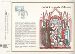 France - CEF 621 - St François D'Assise - 1er Jour 6.02.82 Paris - Illust Marie Noëlle Goffin - T. 2198 - Covers & Documents