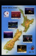 NEW ZEALAND - 1995  SINGAPORE STAMP EXIBITION  NIGHT LIGHTS  MS  MINT NH - Blocks & Kleinbögen