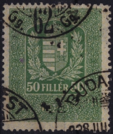 1926 Hungary, Ungarn, Hongrie - Revenue Stamp - 50 F - Steuermarken