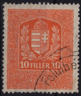 1926 Hungary, Ungarn, Hongrie - Revenue Stamp - 10 F - Revenue Stamps