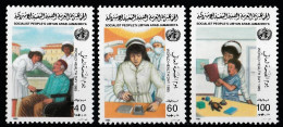 1985 Libia WHO Sanità Health Santè Set MNH** 1° - WHO