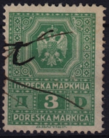 Yugoslavia 1930's - FISCAL REVENUE Stamp - 3 Din - Used - Dienstzegels