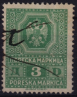 Yugoslavia 1930's - FISCAL REVENUE Stamp - 3 Din - Used - Officials