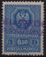 Yugoslavia 1930´s - FISCAL REVENUE Stamp - 0,5 Din - Used - Officials