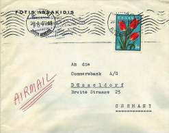 1959  Lettre Avion Pou L'Allemagne  Tulipes - Covers & Documents