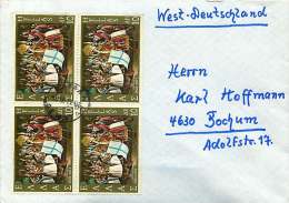 1971  Lettre Avion  Pour Ll'Allemagne Evèque Bénissant Le Drapeau  10 D X4 - Lettres & Documents