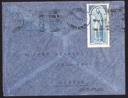 1951  Lettre Avion Pour La Suisse  Saint Paul - Cartas & Documentos
