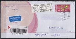 2013 Hungary - Stationery - PRIORITY + REGISTERED Letter + ATM Label - Machine Labels [ATM]