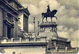 Roma - Monumento A Vittorio Emanuele II - Formato Grande Viaggiata Mancante Di Affrancatura - Altare Della Patria