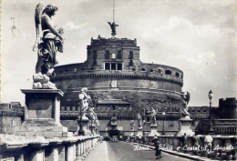 Roma - Ponte E Castello S.angelo - 387 - Formato Grande Viaggiata - Brücken