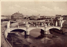 Roma - Ponte Sul Tevere E Castel S.angelo - 183 - Formato Grande Non Viaggiata - Bruggen