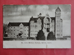 Salina,KS--St. John Military School--cancel 1907--PJ 173 - Andere & Zonder Classificatie